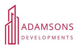Golden and White Architecture Logo with Blue Background